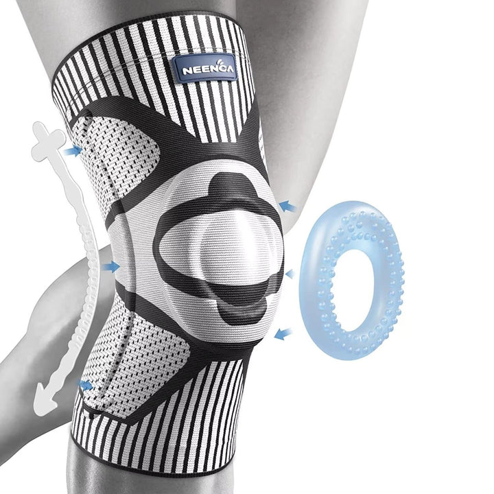 Knee Brace Support with Side Stabilizers and Patella Gel for Pain Relief and Injury Recovery Image 7