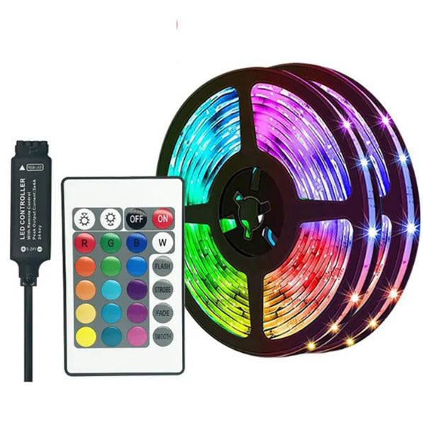 LED Strip Lights 16ft RGB Flexible Waterproof with Remote Low Voltage DC12V Image 1