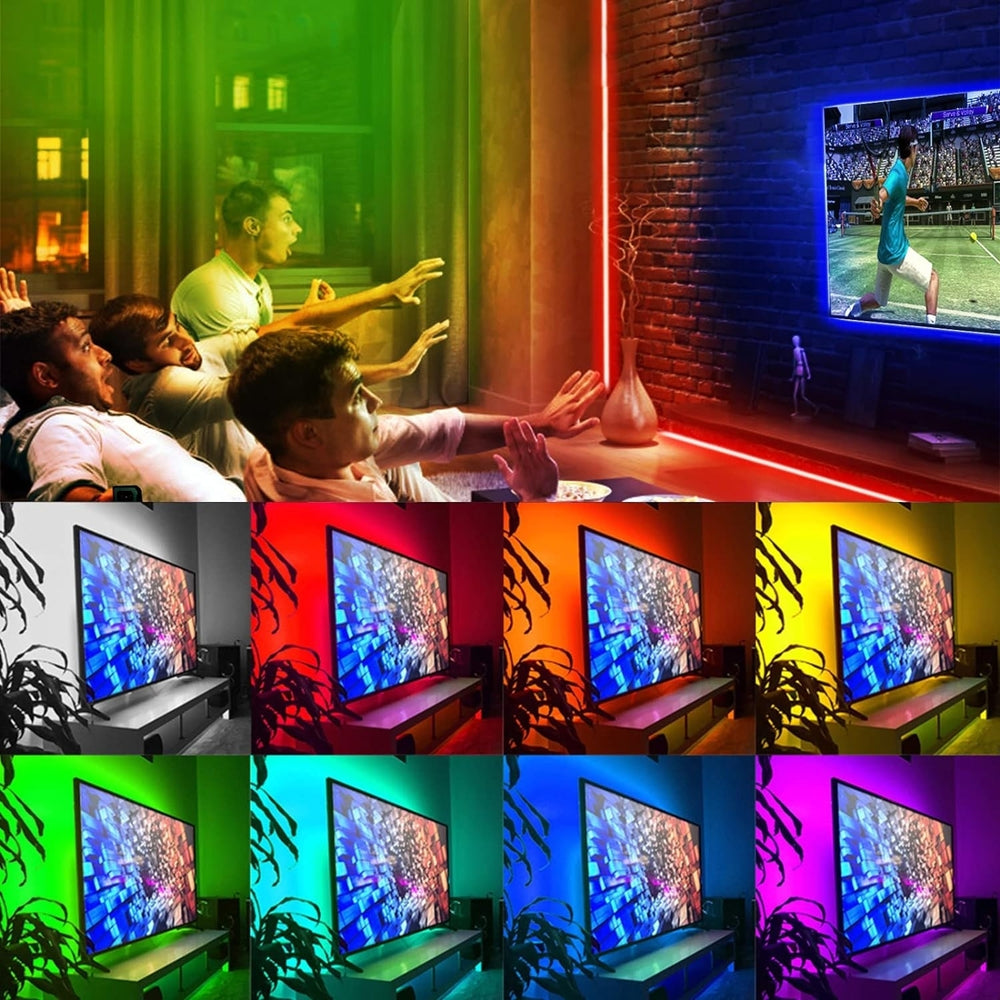 LED Strip Lights 16ft RGB Flexible Waterproof with Remote Low Voltage DC12V Image 2