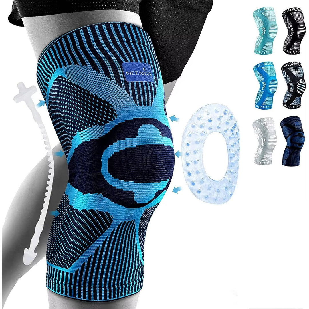 Knee Brace Support with Side Stabilizers and Patella Gel for Pain Relief and Injury Recovery Image 1