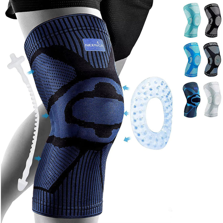 Knee Brace Support with Side Stabilizers and Patella Gel for Pain Relief and Injury Recovery Image 1