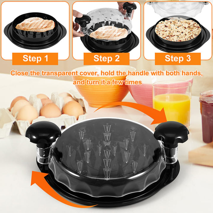 Chicken Shredder Tool Meat Breast Shredding Separation Mincing Grinder Machine With Lid For Shredding Chicken Pork Beef Image 4