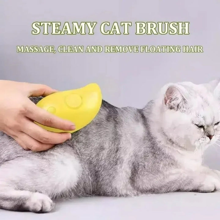 Cat Dog Steamy Brush Steam Brush Electric Sprayer for Massage Pet Grooming Tool Shedding 3 in 1 Electric Sprays Massage Image 2