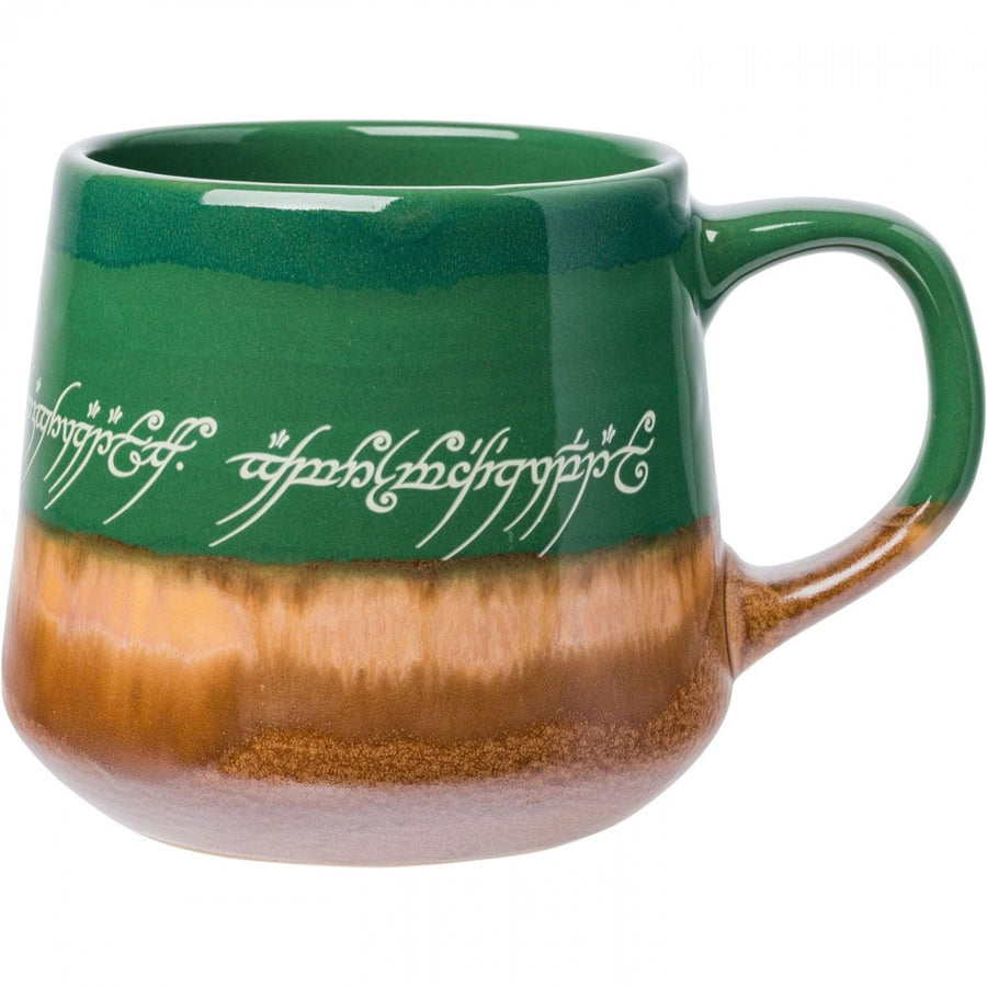 Lord of The Rings Elven Text High Gloss 18oz Tapered Pottery Mug Image 1