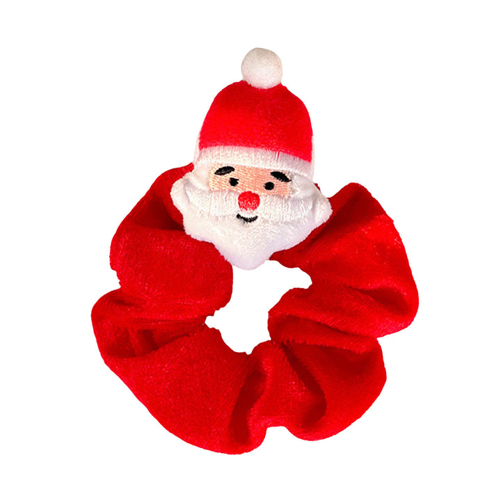 Christmas Plush Doll Hair Rope Elk Santa Claus Elastic Headband Xmas Hair Scrunchies Velvet Holiday Accessories Image 8