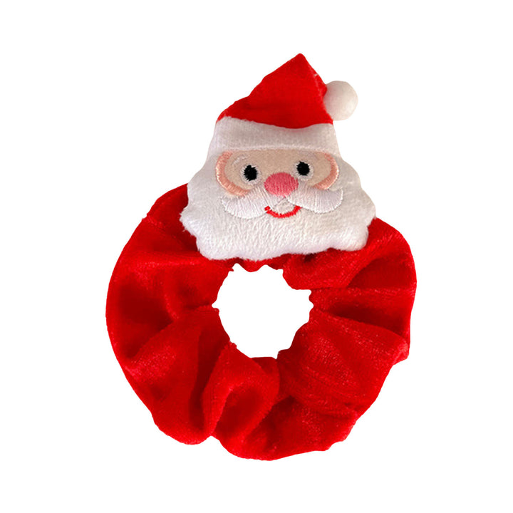 Christmas Plush Doll Hair Rope Elk Santa Claus Elastic Headband Xmas Hair Scrunchies Velvet Holiday Accessories Image 10