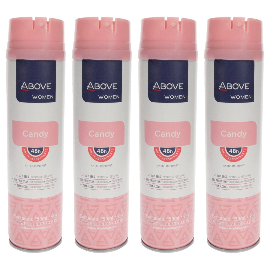 Above 48 Hours Antiperspirant Deodorant - Candy by Above for Women - 3.17 oz Deodorant Spray - Pack of 4 Image 1