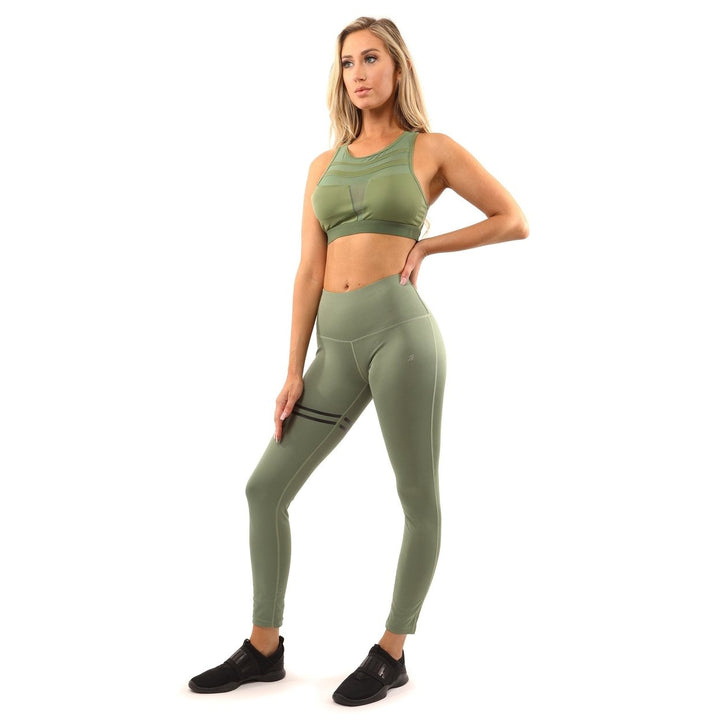 Huntington Sports Bra - Olive Green Image 2