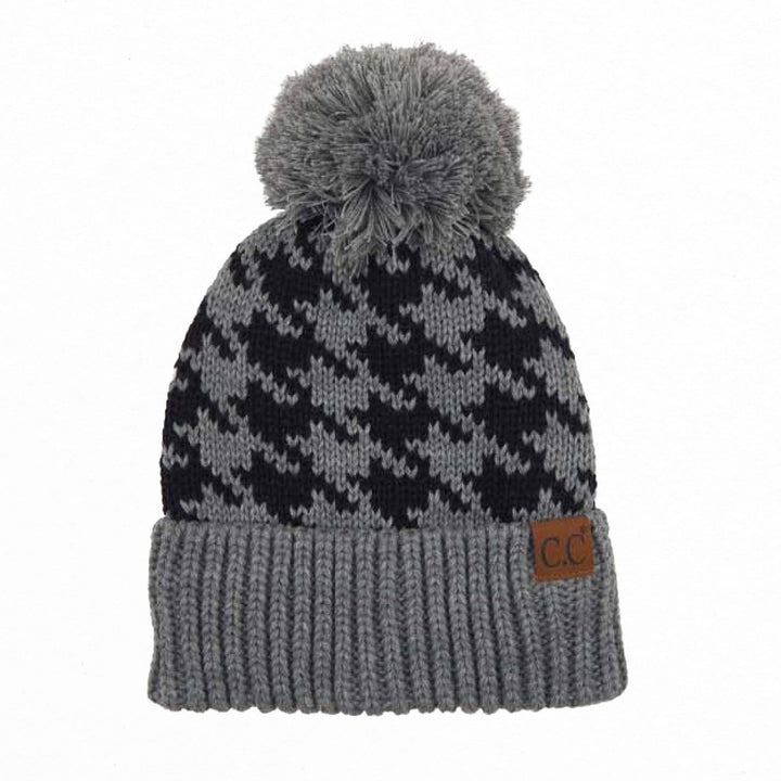 Houndstooth Beanie Image 4