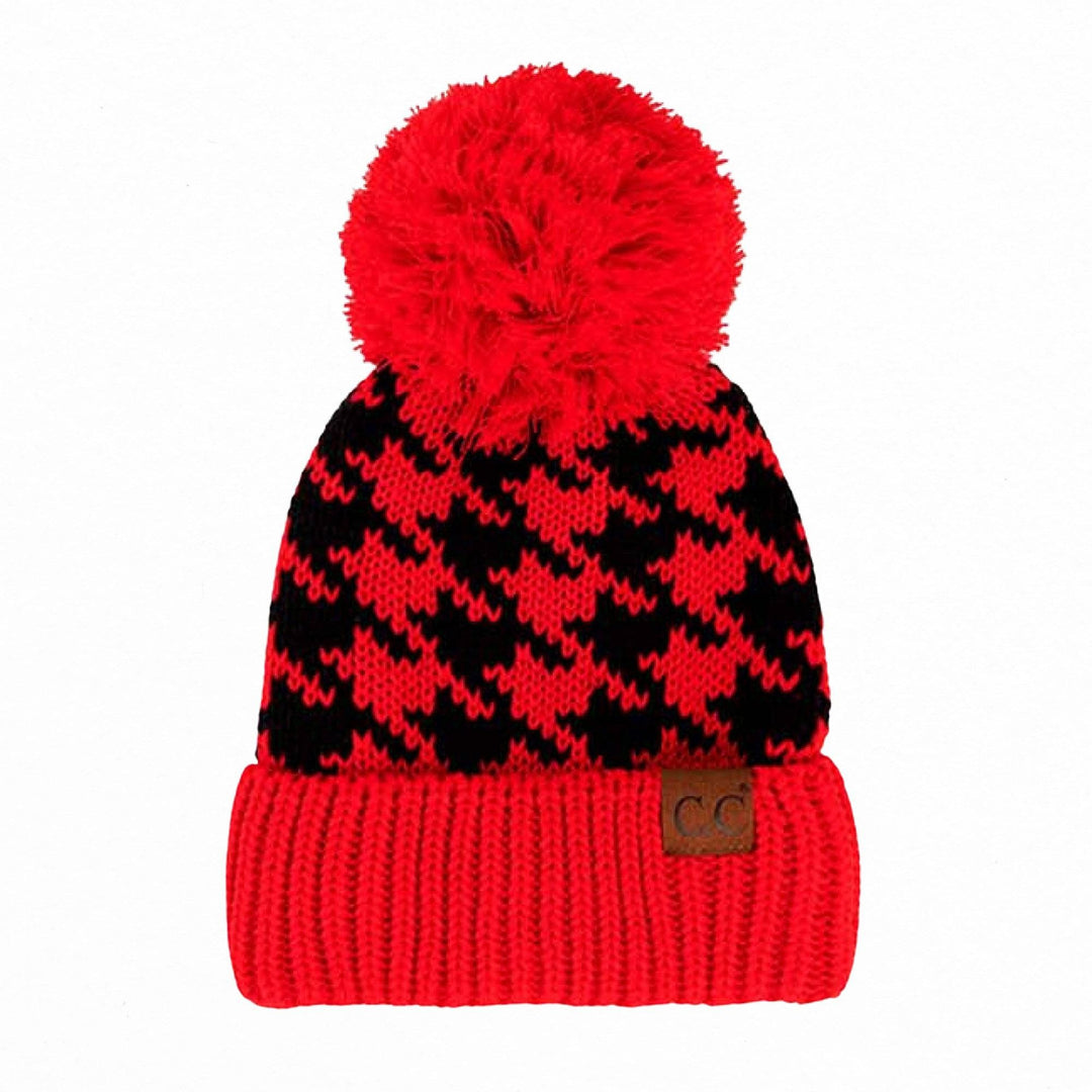 Houndstooth Beanie Image 4