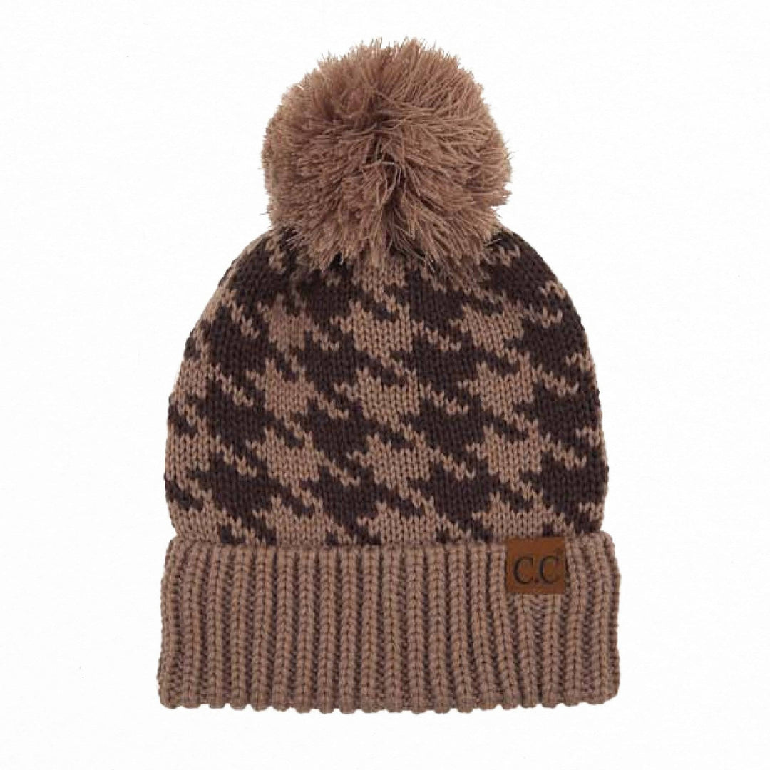 Houndstooth Beanie Image 6