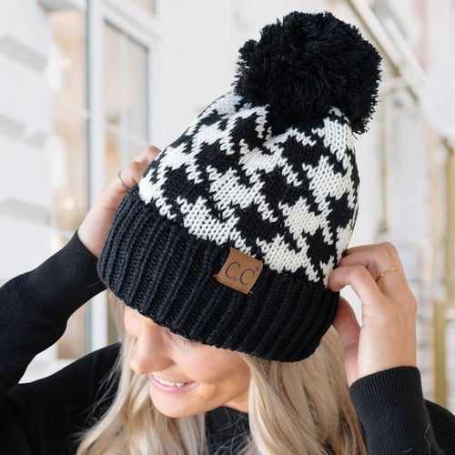 Houndstooth Beanie Image 10