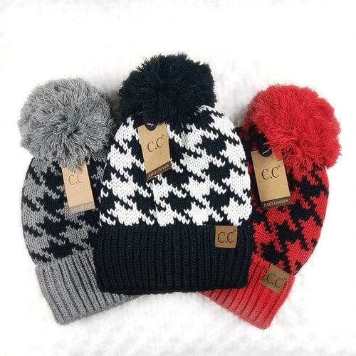 Houndstooth Beanie Image 12