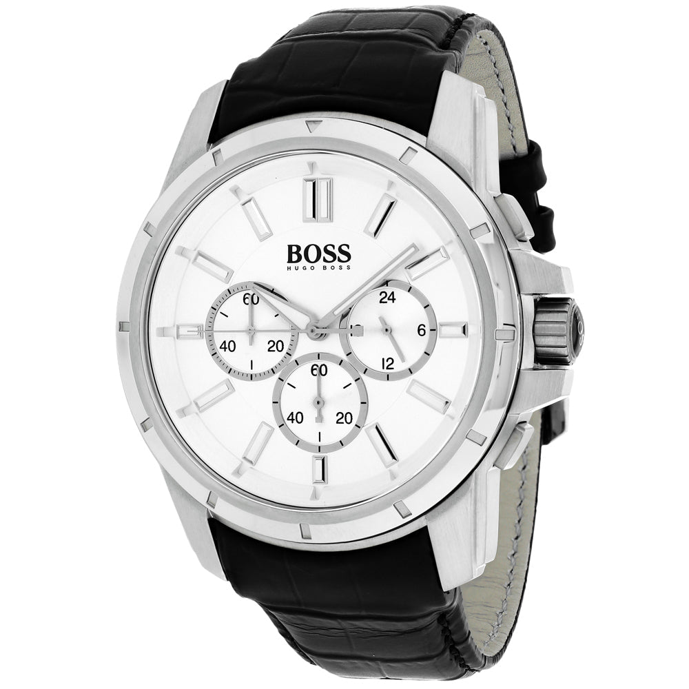 Hugo Boss Mens Classic Silver Dial Watch - 1512927 Image 1