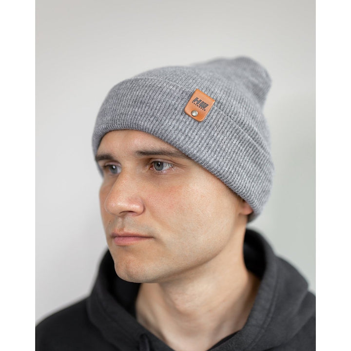 Knit Cuffed Beanie - Koala Gray Image 2