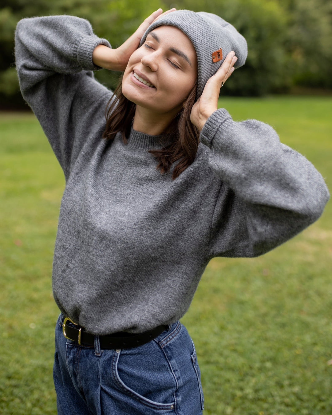 Knit Cuffed Beanie - Koala Gray Image 3