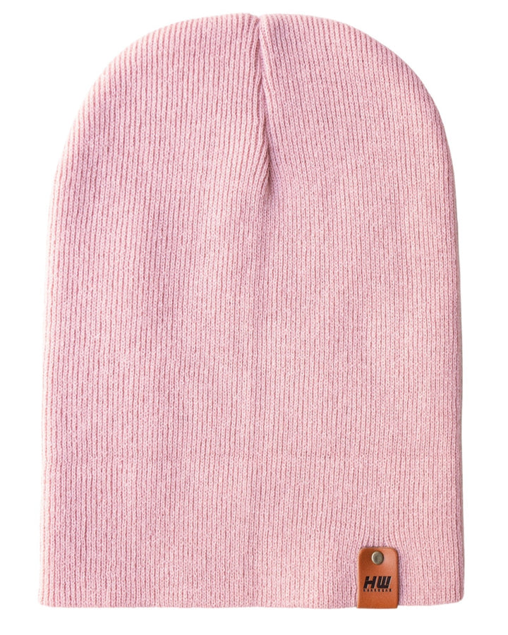 Knit Cuffed Beanie - Pearl Pink Image 11