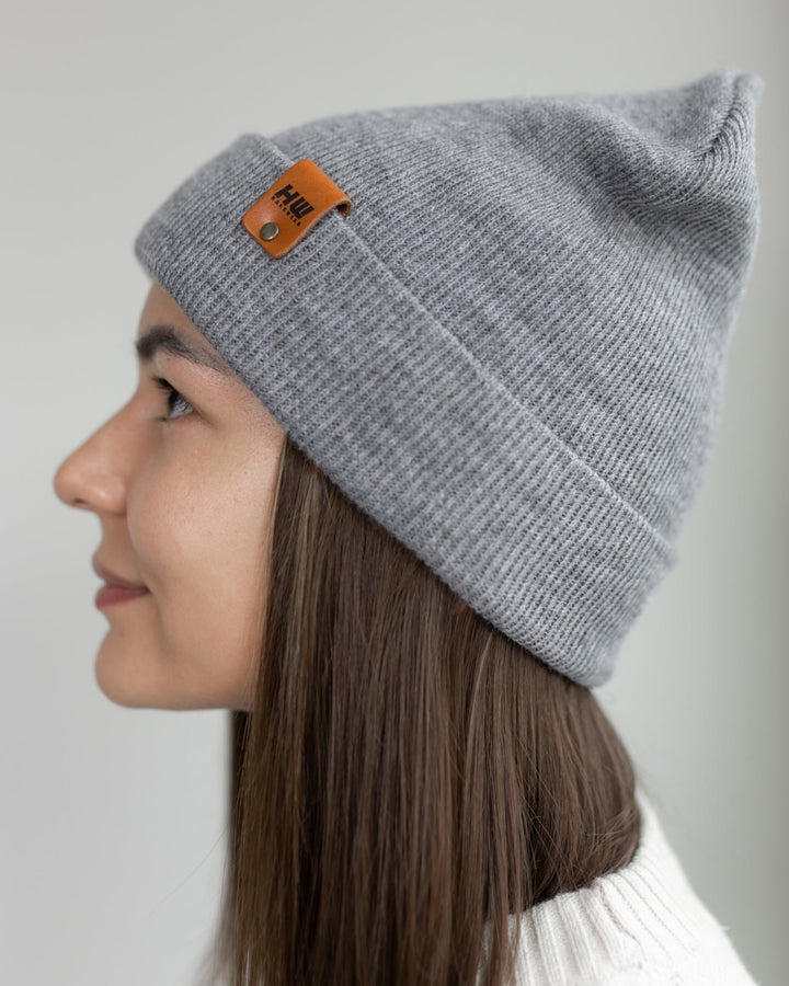 Knit Cuffed Beanie - Koala Gray Image 11