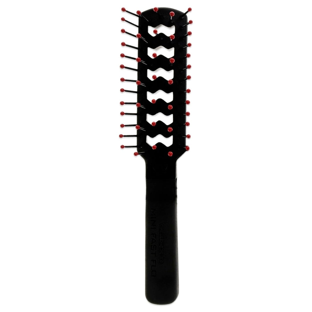 Cricket Static Free Mini Fast Flo - Black and Red by Cricket for Unisex - 1 Pc Hair Brush Image 1