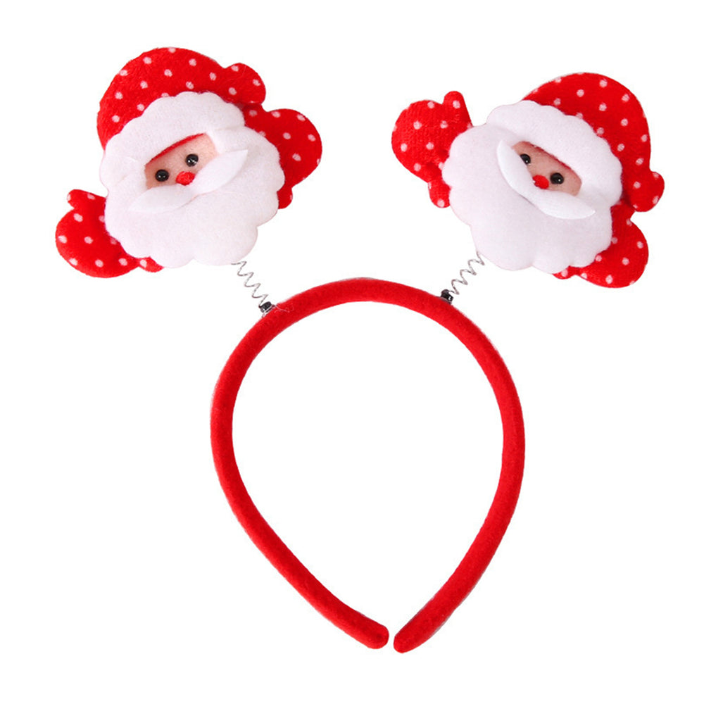 Christmas Headband Reindeer Antler Santa Tree Star Hairband Holiday Dress-up Hair Hoop Party Cosplay Accessory for Women Image 2