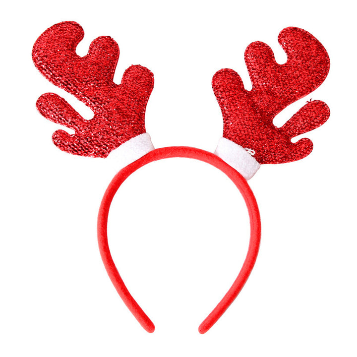 Christmas Headband Reindeer Antler Santa Tree Star Hairband Holiday Dress-up Hair Hoop Party Cosplay Accessory Image 4