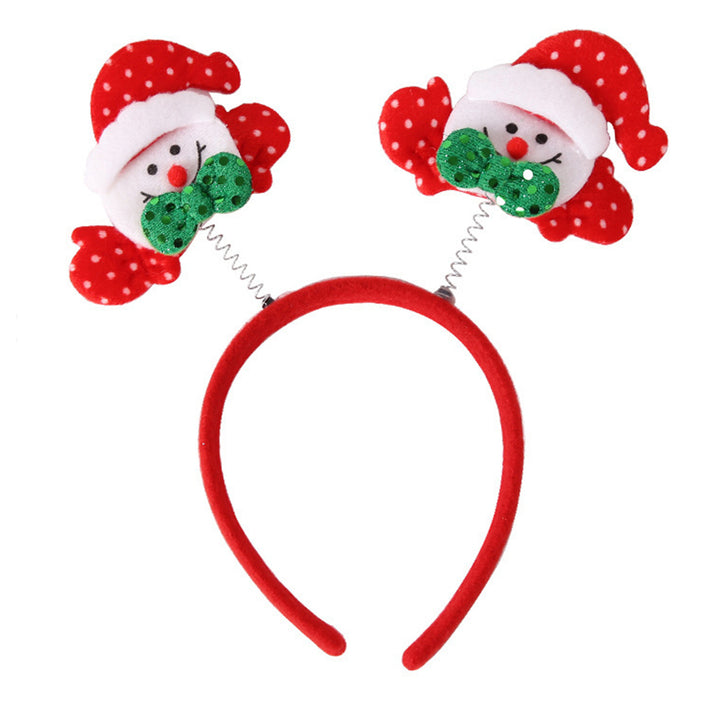 Christmas Headband Reindeer Antler Santa Tree Star Hairband Holiday Dress-up Hair Hoop Party Cosplay Accessory Image 6