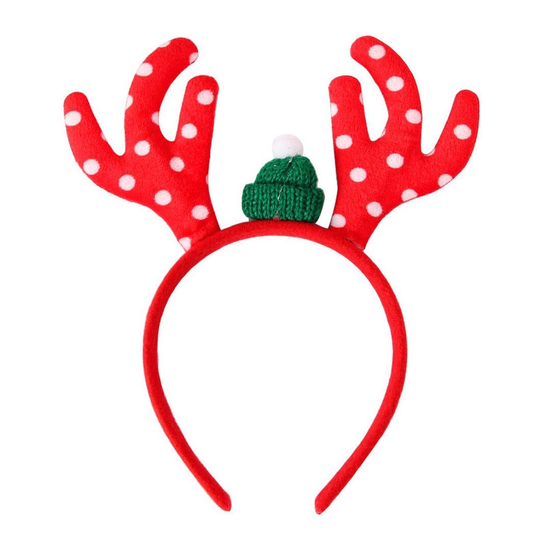 Christmas Headband Reindeer Antler Santa Tree Star Hairband Holiday Dress-up Hair Hoop Party Cosplay Accessory for Women Image 7