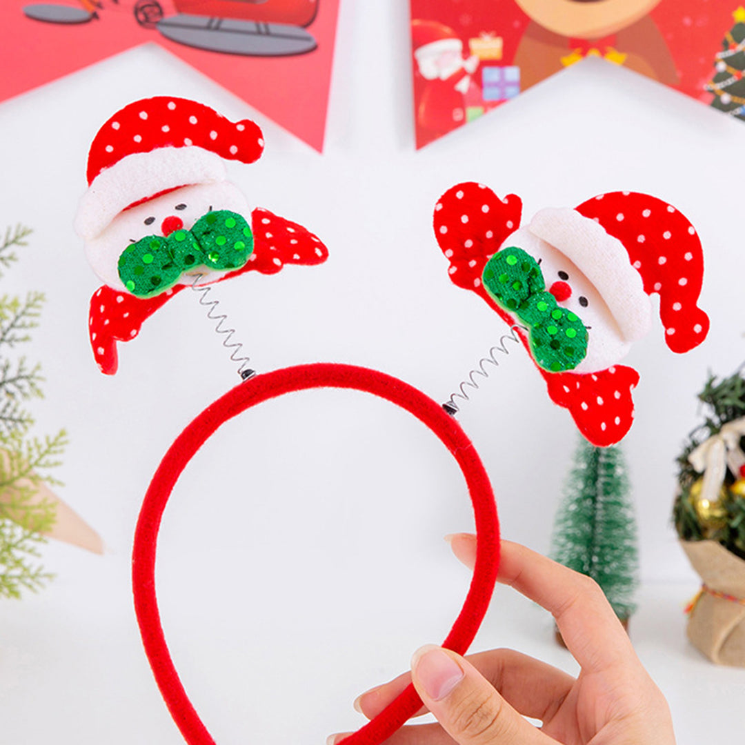 Christmas Headband Reindeer Antler Santa Tree Star Hairband Holiday Dress-up Hair Hoop Party Cosplay Accessory Image 10