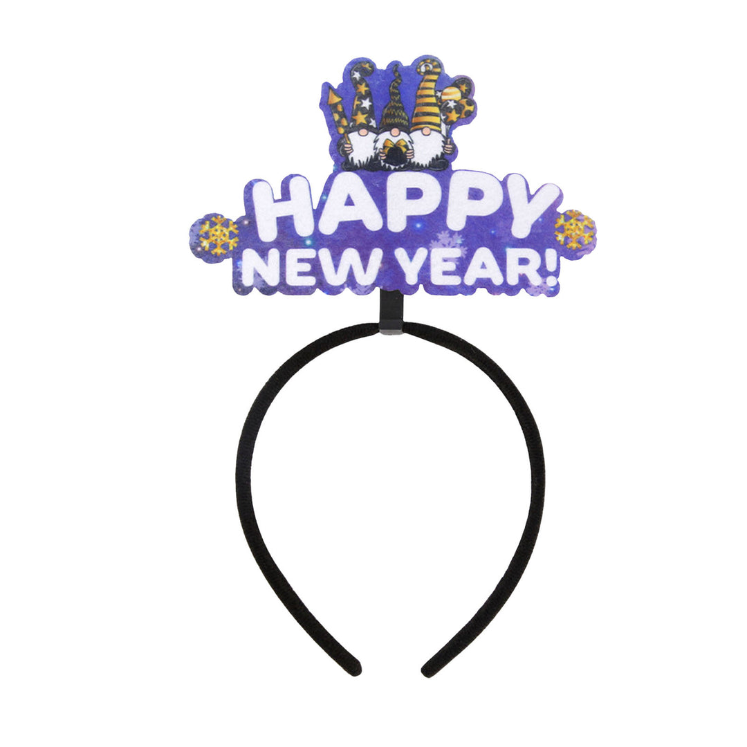 Elastic Hair Hoop Men Women Year Theme Headband HAPPY YEAR Decoration Versatile Hair Accessory Image 3