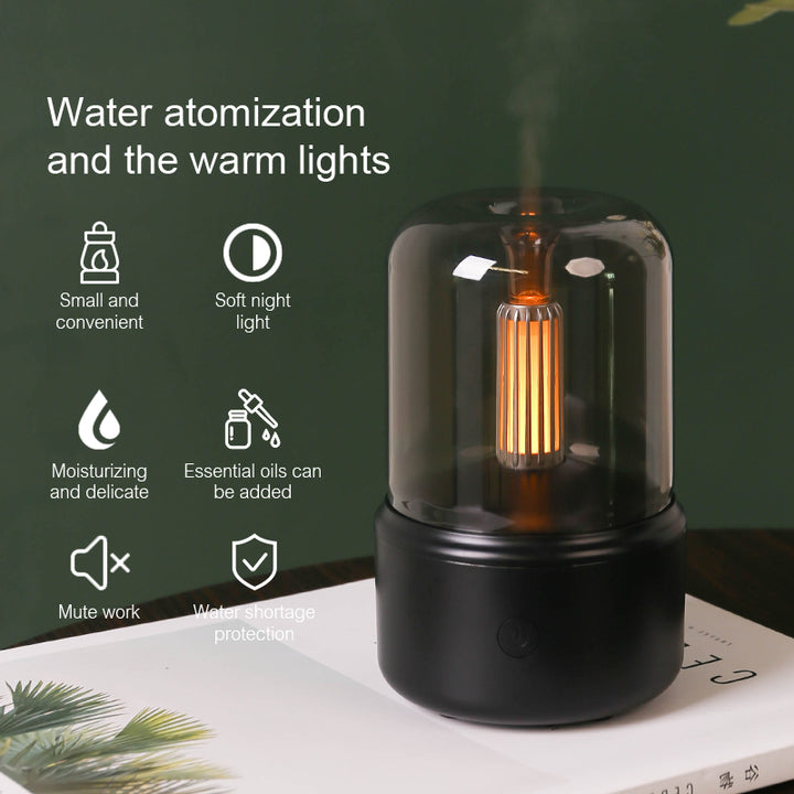 KINSCOTER Portable Mini Aroma Diffuser USB Air Humidifier Essential Oil Night Light Cold Mist Maker Sprayer for Home Image 1