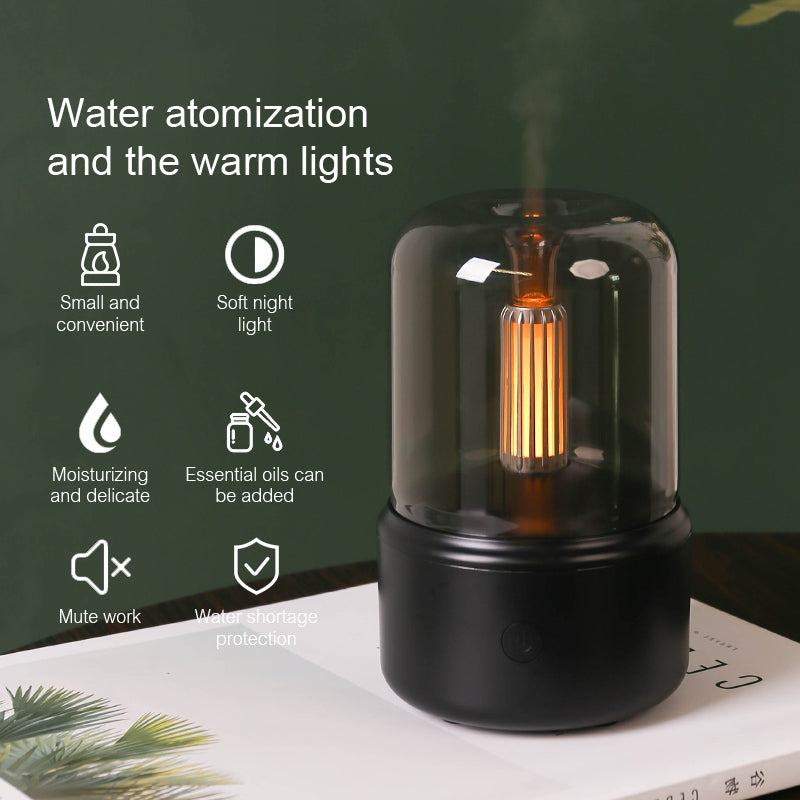 KINSCOTER Portable Mini Aroma Diffuser USB Air Humidifier Essential Oil Night Light Cold Mist Maker Sprayer for Home Image 1