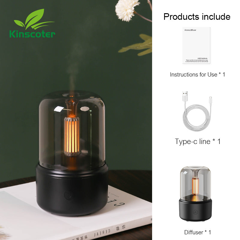 KINSCOTER Portable Mini Aroma Diffuser USB Air Humidifier Essential Oil Night Light Cold Mist Maker Sprayer for Home Image 7