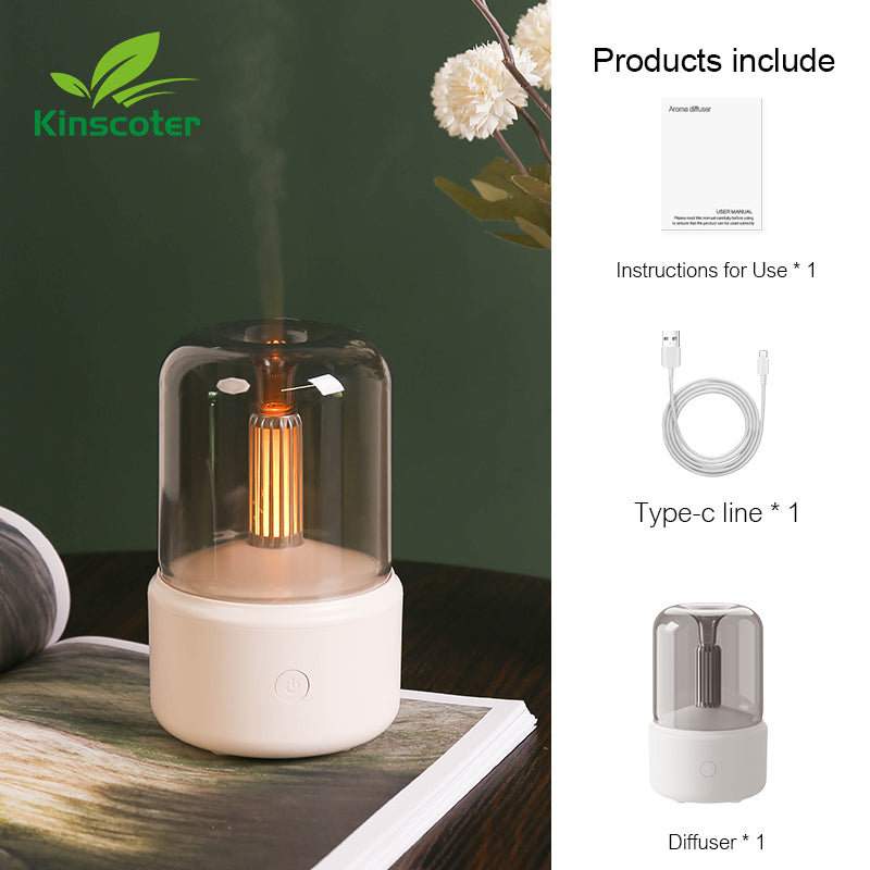 KINSCOTER Portable Mini Aroma Diffuser USB Air Humidifier Essential Oil Night Light Cold Mist Maker Sprayer for Home Image 8