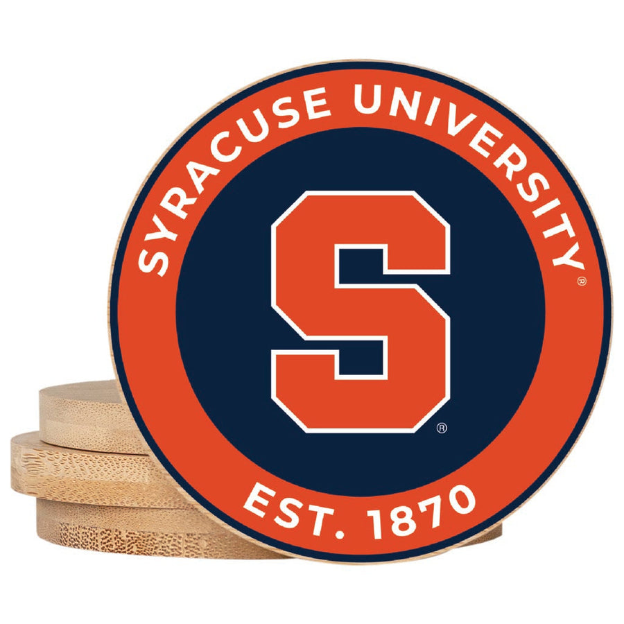 Syracuse Orange Coaster Wooden 3.5 x 3.5-Inch 4 Pack Officially Licensed Collegiate Product Image 1