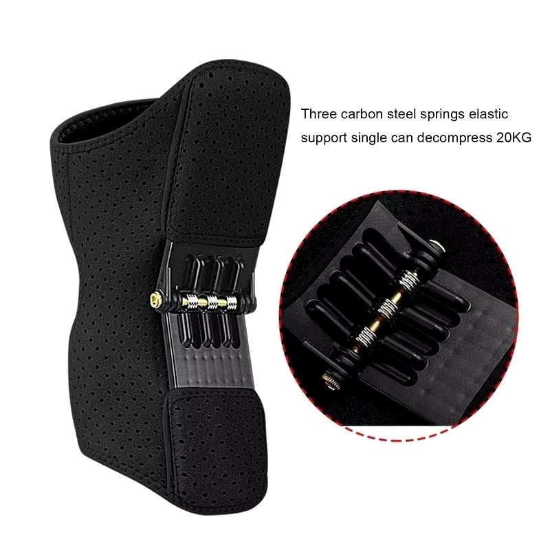 Breathable Joint Support Knee Pads with Non-Slip Design and Spring Force Booster Image 3