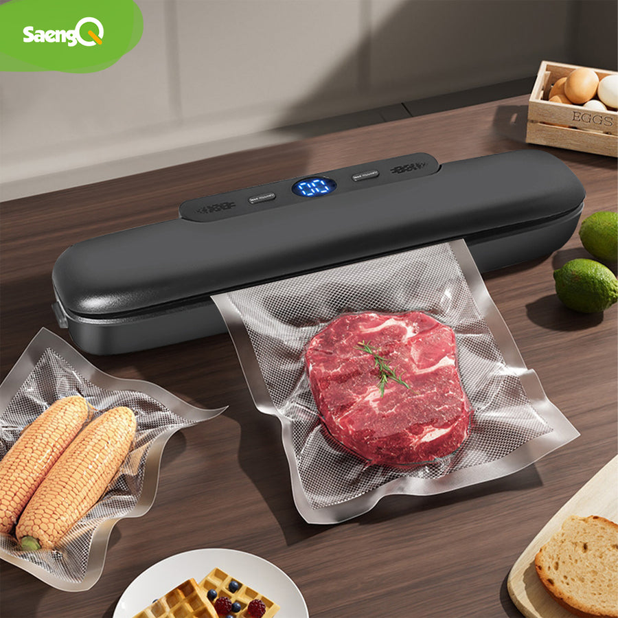 saengQ Vacuum Sealer Packaging Machine Food Vacuum Sealer With Free 10pcs Vacuum bags Household Vacuum Food Sealing Image 1