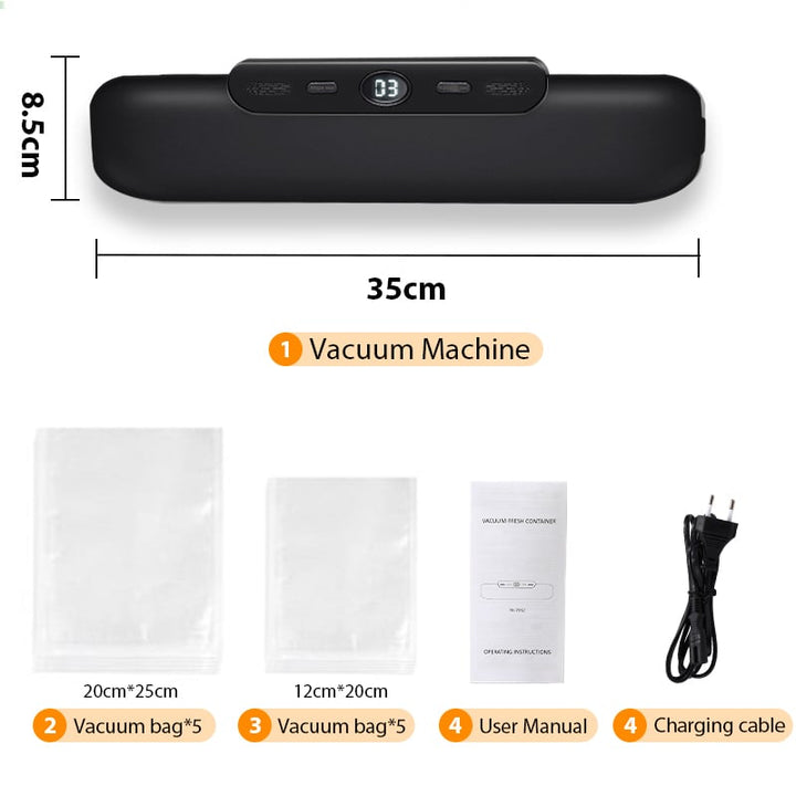 saengQ Vacuum Sealer Packaging Machine Food Vacuum Sealer With Free 10pcs Vacuum bags Household Vacuum Food Sealing Image 1