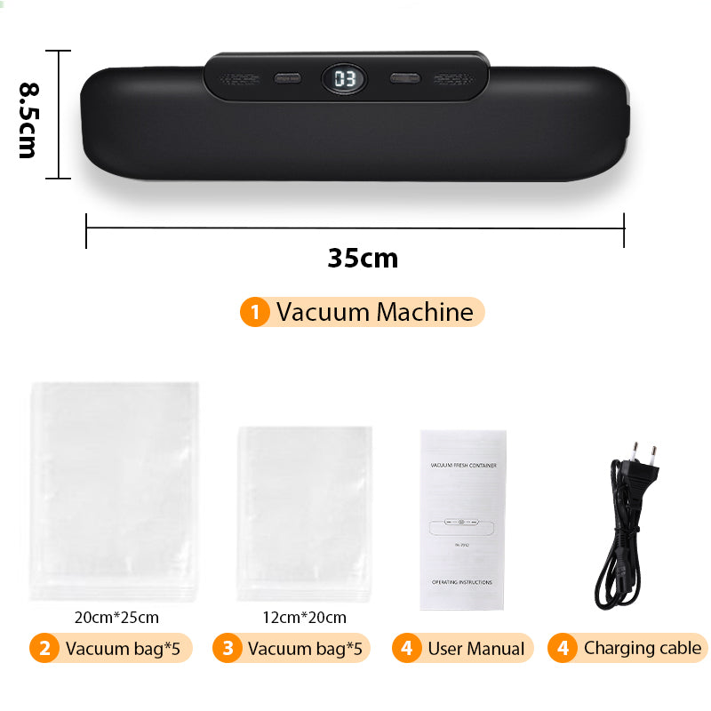 saengQ Vacuum Sealer Packaging Machine Food Vacuum Sealer With Free 10pcs Vacuum bags Household Vacuum Food Sealing Image 7