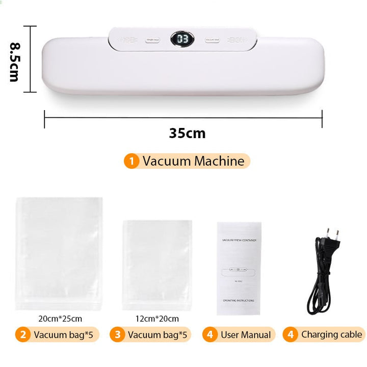 saengQ Vacuum Sealer Packaging Machine Food Vacuum Sealer With Free 10pcs Vacuum bags Household Vacuum Food Sealing Image 8