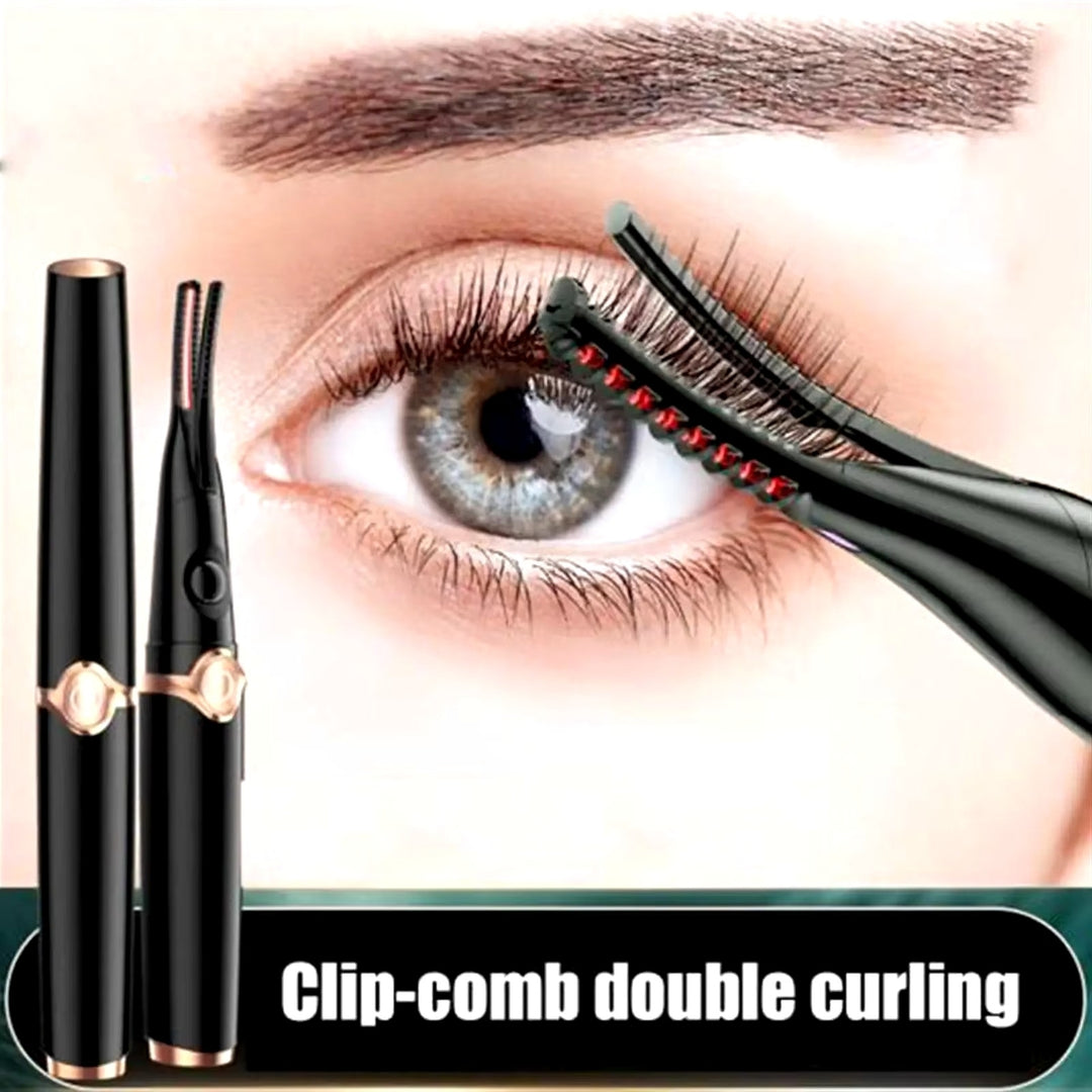 Rechargeable Heated Eyelash Curler - Portable Compact Design Image 1