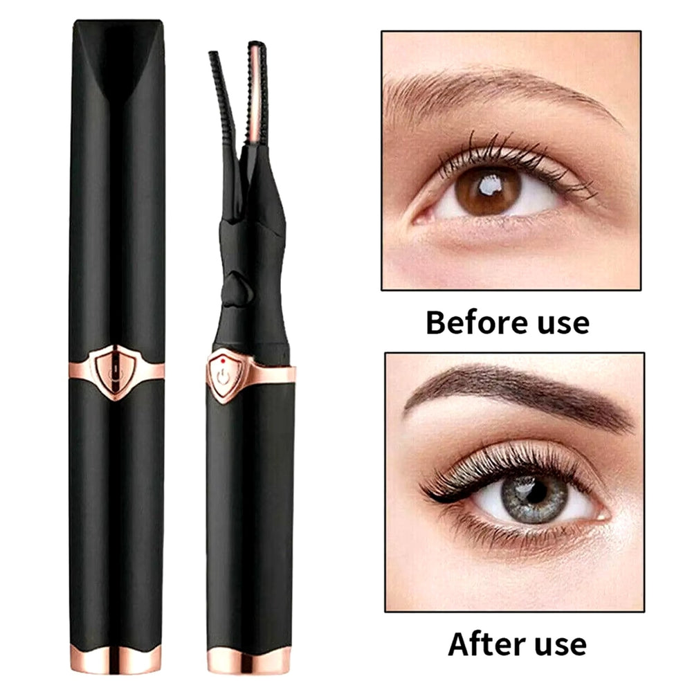 Rechargeable Heated Eyelash Curler - Portable Compact Design Image 2