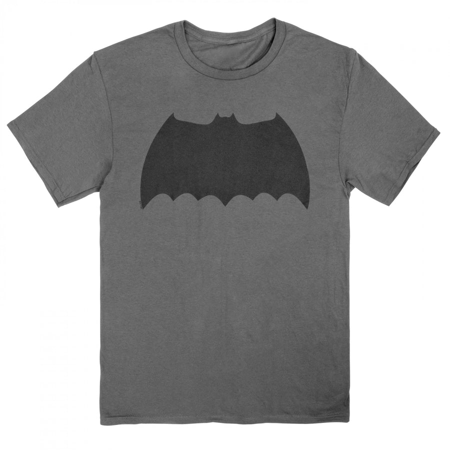 Batman Dark Knight Returns Frank Miller Logo Grey Colorway T-Shirt Image 1