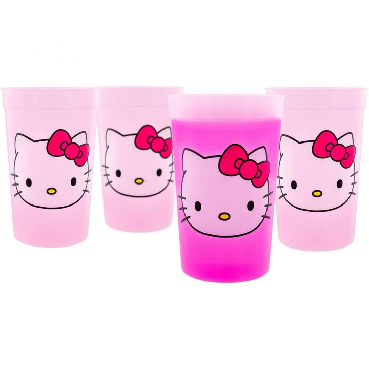 Hello Kitty Color Changing Cup 4-Pack Image 1