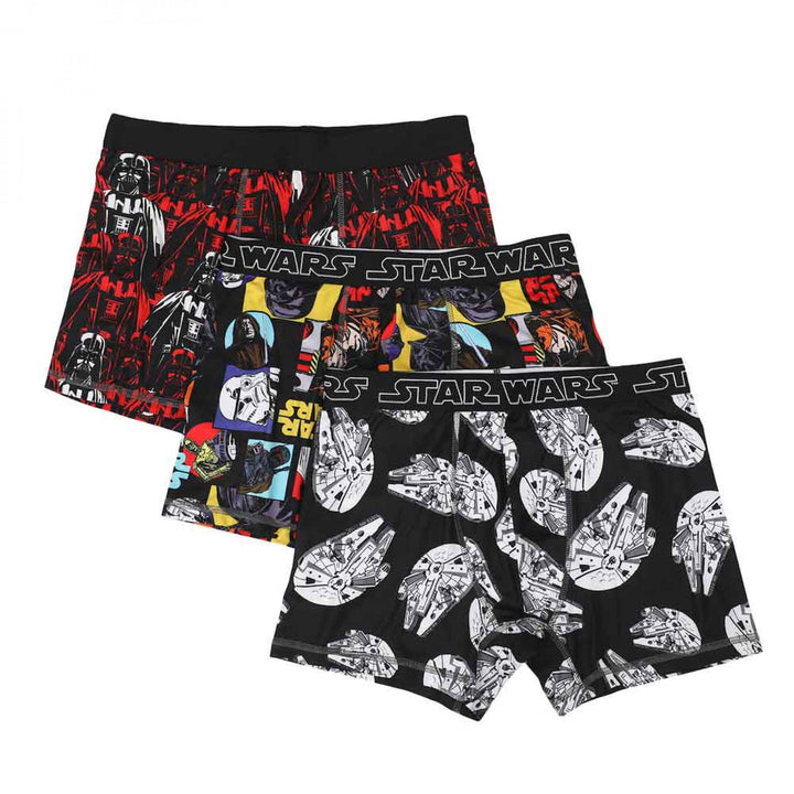 Star Wars Classic Art Adult Boxer Briefs 3-Pack Image 1