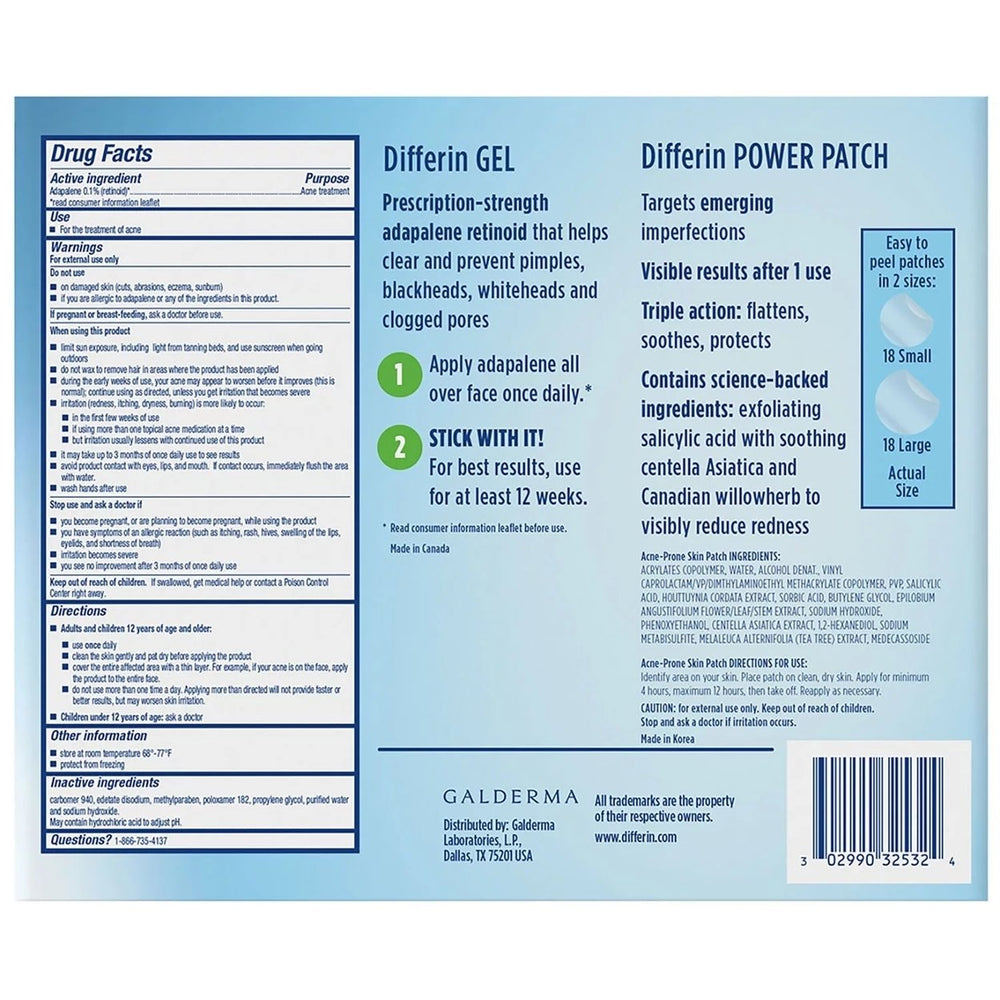 Differin Daily Full Face Acne Treatment Regimen Kit Image 2