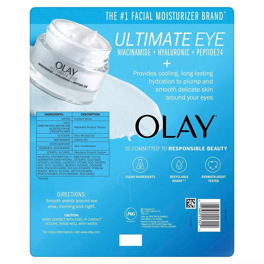 Olay Ultimate 3-in-1 Eye Gel 0.5 Fluid Ounce (Pack of 2) Image 2