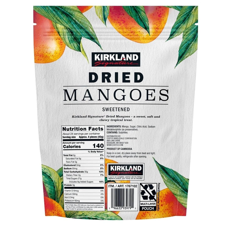 Kirkland Signature Dried Mangoes Sweetened (35 Ounce) Image 4