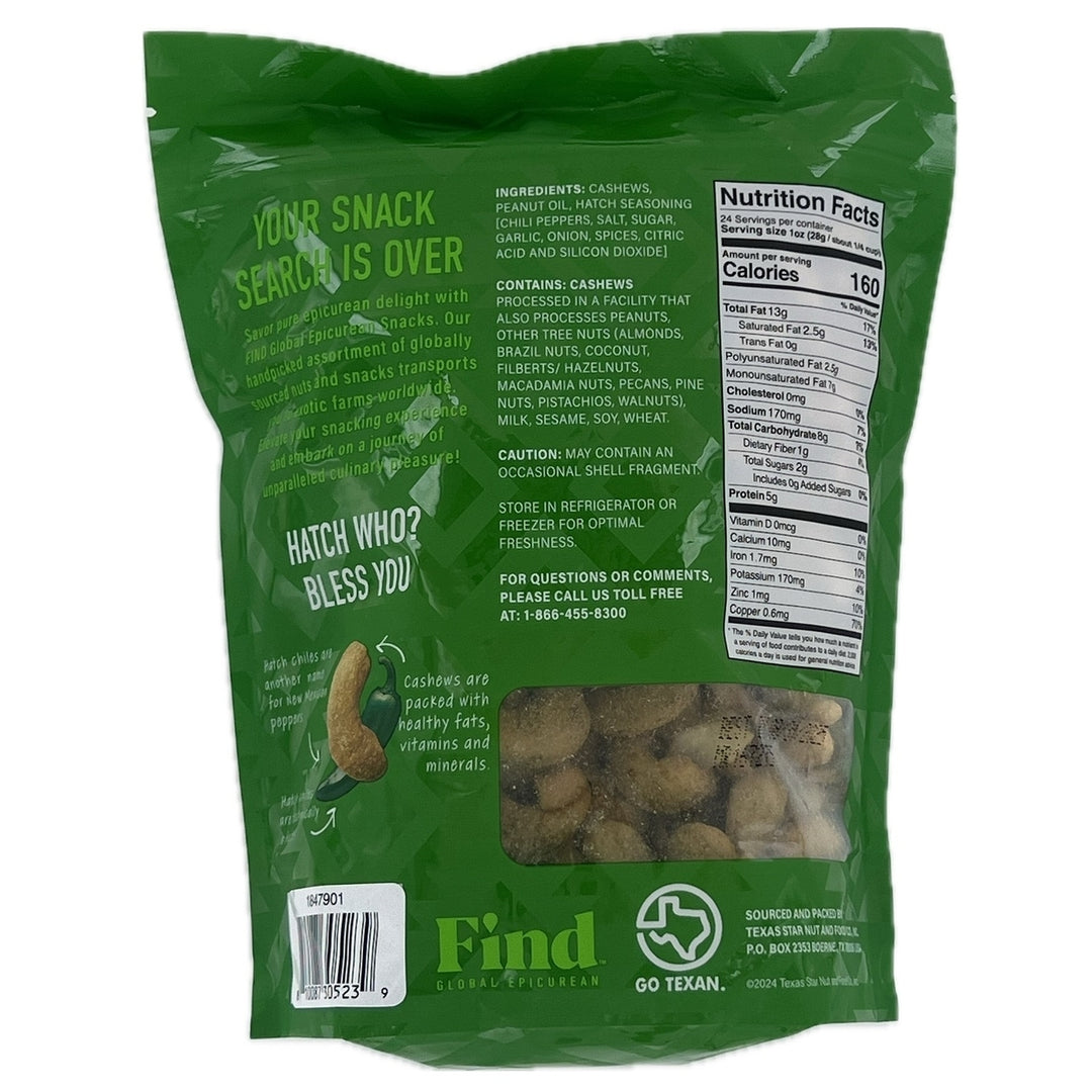 Find Global Epicurean Hatch Chile Cashews 24 Ounce Image 4