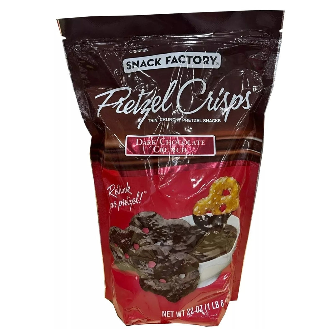 Snack Factory Pretzel Crisps Dark Chocolate Crunch (22 Ounce) Image 3