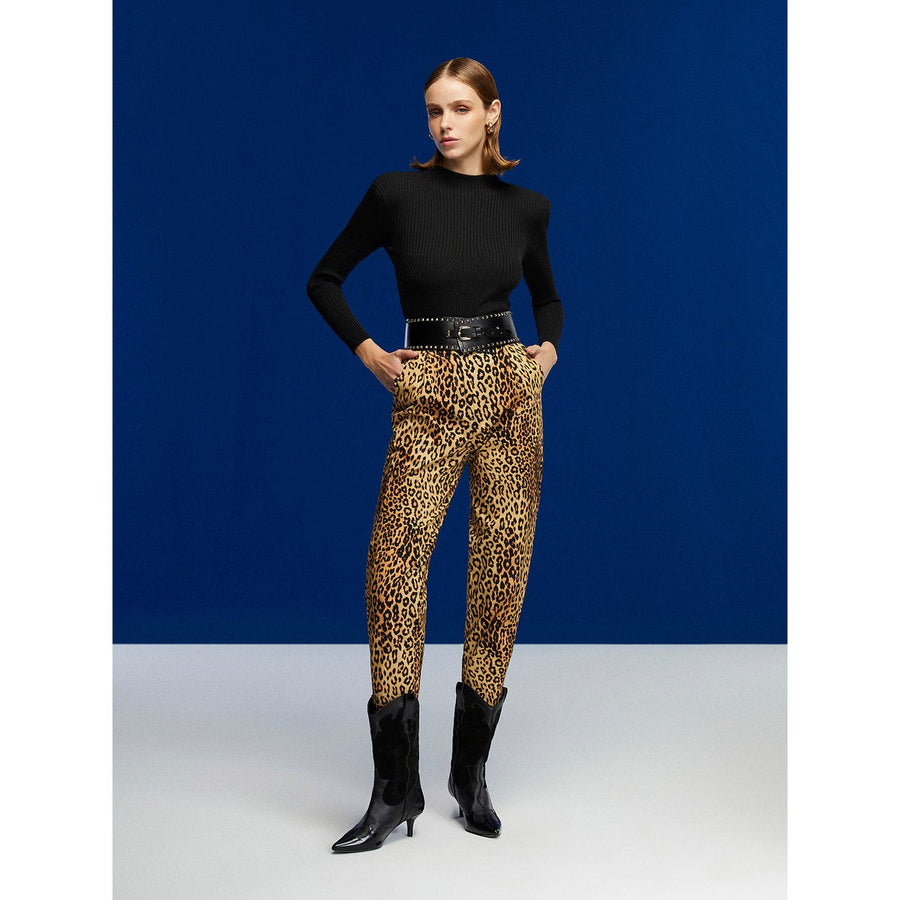 Leopard Print Slouchy Pants Image 1